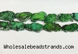 CDE1436 25*35mm - 35*45mm freefrom sea sediment jasper slab beads