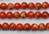 CDE2000 15.5 inches 4mm round dyed sea sediment jasper beads