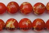 CDE2006 15.5 inches 16mm round dyed sea sediment jasper beads