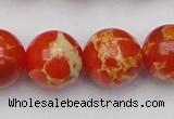 CDE2010 15.5 inches 24mm round dyed sea sediment jasper beads