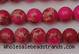 CDE2013 15.5 inches 8mm round dyed sea sediment jasper beads