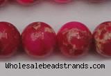 CDE2018 15.5 inches 18mm round dyed sea sediment jasper beads