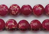 CDE2037 15.5 inches 12mm round dyed sea sediment jasper beads