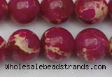 CDE2039 15.5 inches 16mm round dyed sea sediment jasper beads