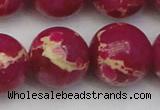 CDE2043 15.5 inches 24mm round dyed sea sediment jasper beads