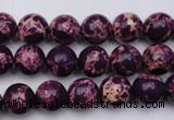 CDE2044 15.5 inches 4mm round dyed sea sediment jasper beads