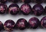 CDE2049 15.5 inches 14mm round dyed sea sediment jasper beads