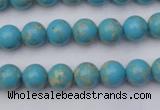 CDE2056 15.5 inches 6mm round dyed sea sediment jasper beads