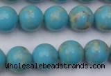 CDE2060 15.5 inches 14mm round dyed sea sediment jasper beads