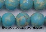 CDE2063 15.5 inches 20mm round dyed sea sediment jasper beads