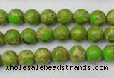 CDE2066 15.5 inches 4mm round dyed sea sediment jasper beads