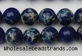 CDE2091 15.5 inches 10mm round dyed sea sediment jasper beads