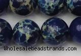 CDE2095 15.5 inches 18mm round dyed sea sediment jasper beads