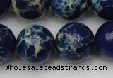 CDE2096 15.5 inches 20mm round dyed sea sediment jasper beads