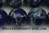 CDE2098 15.5 inches 24mm round dyed sea sediment jasper beads