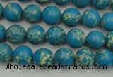 CDE2231 15.5 inches 4mm round dyed sea sediment jasper beads