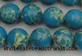 CDE2235 15.5 inches 12mm round dyed sea sediment jasper beads