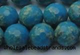 CDE2550 15.5 inches 16mm faceted round dyed sea sediment jasper beads