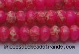 CDE2611 15.5 inches 10*14mm rondelle dyed sea sediment jasper beads