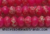 CDE2612 15.5 inches 12*16mm rondelle dyed sea sediment jasper beads