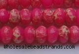 CDE2613 15.5 inches 13*18mm rondelle dyed sea sediment jasper beads