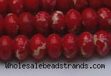 CDE2621 15.5 inches 13*18mm rondelle dyed sea sediment jasper beads