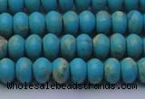 CDE2641 15.5 inches 7*10mm rondelle dyed sea sediment jasper beads