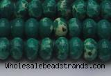 CDE2676 15.5 inches 12*16mm rondelle dyed sea sediment jasper beads