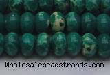 CDE2677 15.5 inches 13*18mm rondelle dyed sea sediment jasper beads