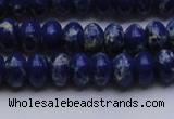 CDE2682 15.5 inches 8*12mm rondelle dyed sea sediment jasper beads