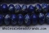 CDE2684 15.5 inches 12*16mm rondelle dyed sea sediment jasper beads