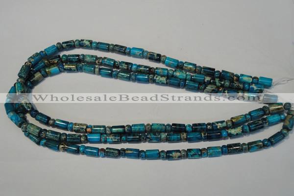 CDE288 3*6mm rondelle & 6*9mm tube dyed sea sediment jasper beads