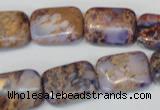 CDE437 15.5 inches 13*18mm rectangle dyed sea sediment jasper beads