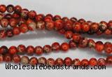 CDE490 15.5 inches 4mm round dyed sea sediment jasper beads