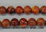 CDE493 15.5 inches 10mm round dyed sea sediment jasper beads