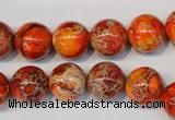 CDE494 15.5 inches 12mm round dyed sea sediment jasper beads