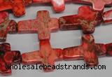 CDE566 15.5 inches 15*20mm cross dyed sea sediment jasper beads