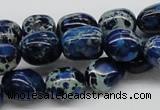 CDE63 15.5 inches 12*15mm nuggets dyed sea sediment jasper beads