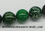 CDE71 15.5 inches 16mm round dyed sea sediment jasper beads