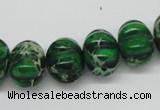 CDE75 15.5 inches 12*16mm pumpkin dyed sea sediment jasper beads