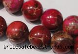 CDE763 15.5 inches 16mm round dyed sea sediment jasper beads