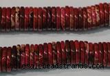 CDE773 15.5 inches 2*12mm dish dyed sea sediment jasper beads