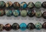 CDE802 15.5 inches 8mm round dyed sea sediment jasper beads wholesale