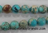 CDE803 15.5 inches 10mm round dyed sea sediment jasper beads wholesale