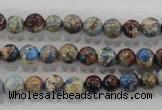 CDE812 15.5 inches 6mm round dyed sea sediment jasper beads wholesale