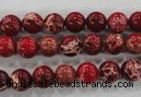 CDE822 15.5 inches 8mm round dyed sea sediment jasper beads wholesale