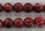 CDE824 15.5 inches 12mm round dyed sea sediment jasper beads wholesale