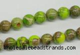 CDE83 15.5 inches 8mm round dyed sea sediment jasper beads