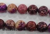 CDE833 15.5 inches 10mm round dyed sea sediment jasper beads wholesale