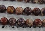 CDE843 15.5 inches 10mm round dyed sea sediment jasper beads wholesale